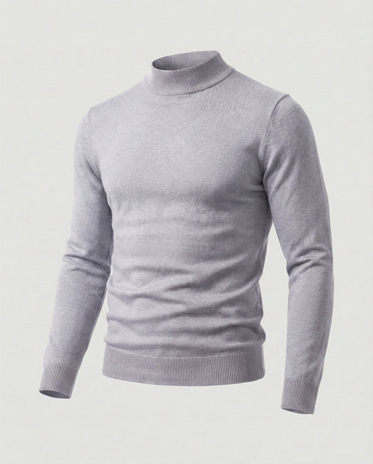 Herren eleganter Pullover mit Stehkragen