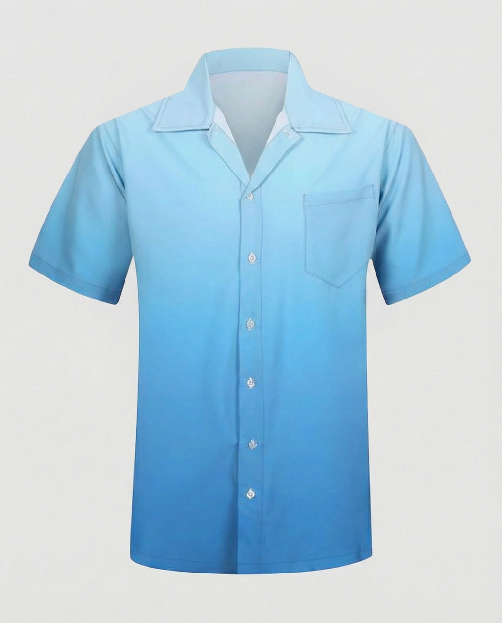 Kurzarm Hawaiihemd Herren Palmenprint