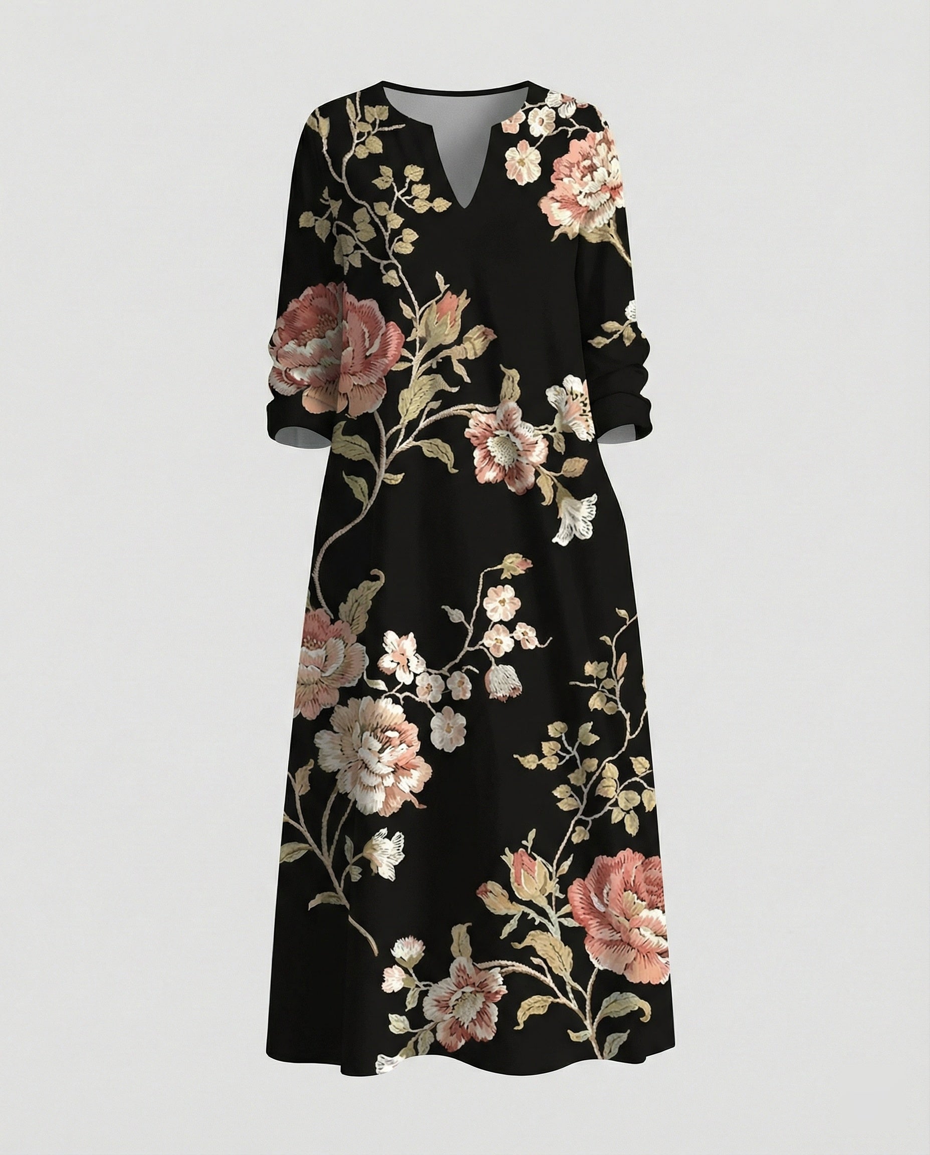 Boho Maxikleid Sommer Damen Taschen
