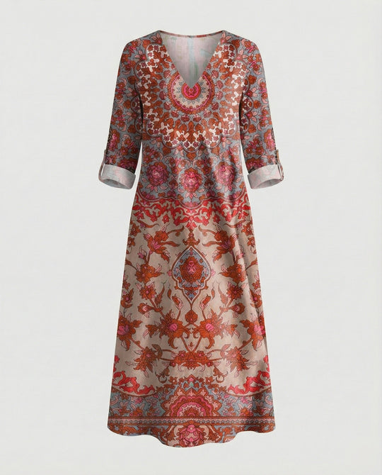 Boho Maxikleid Sommer Damen Taschen