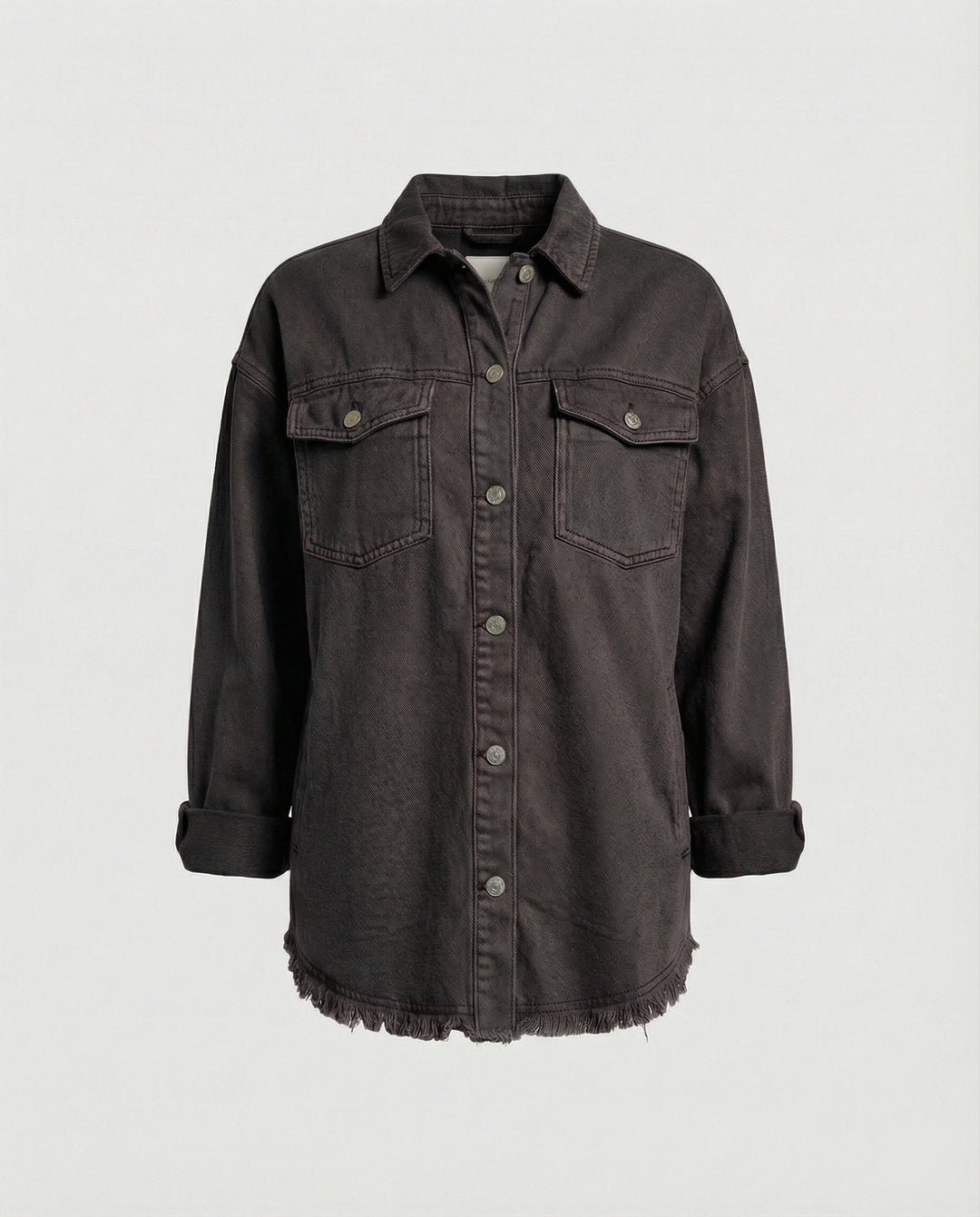 Damen Langarmhemd Jeansjacke Stil