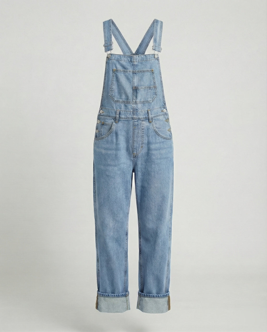 Damen Latzhose Jeans gerade