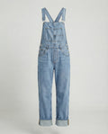 Damen Latzhose Jeans gerade
