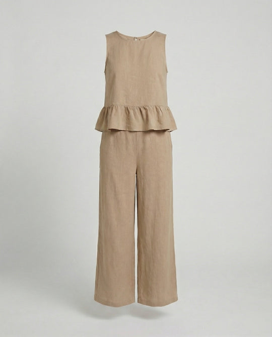 Damen Zweiteiler Set Sommer Palazzohose