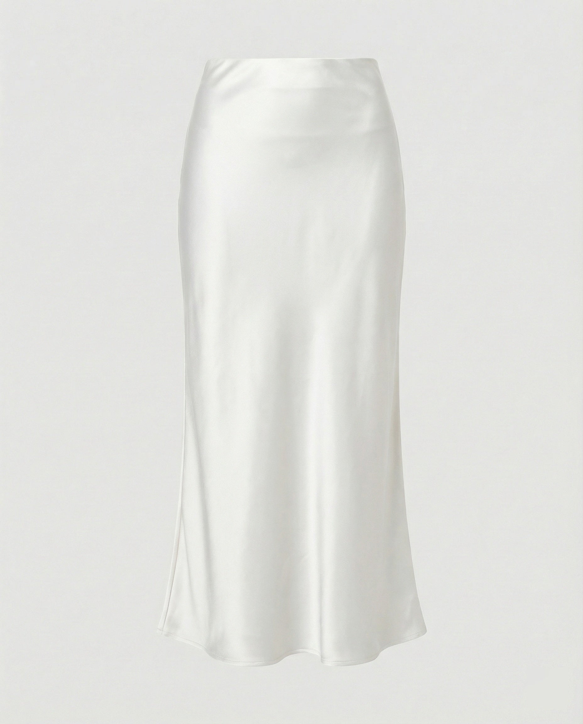 Damen Maxirock Satin High Waist
