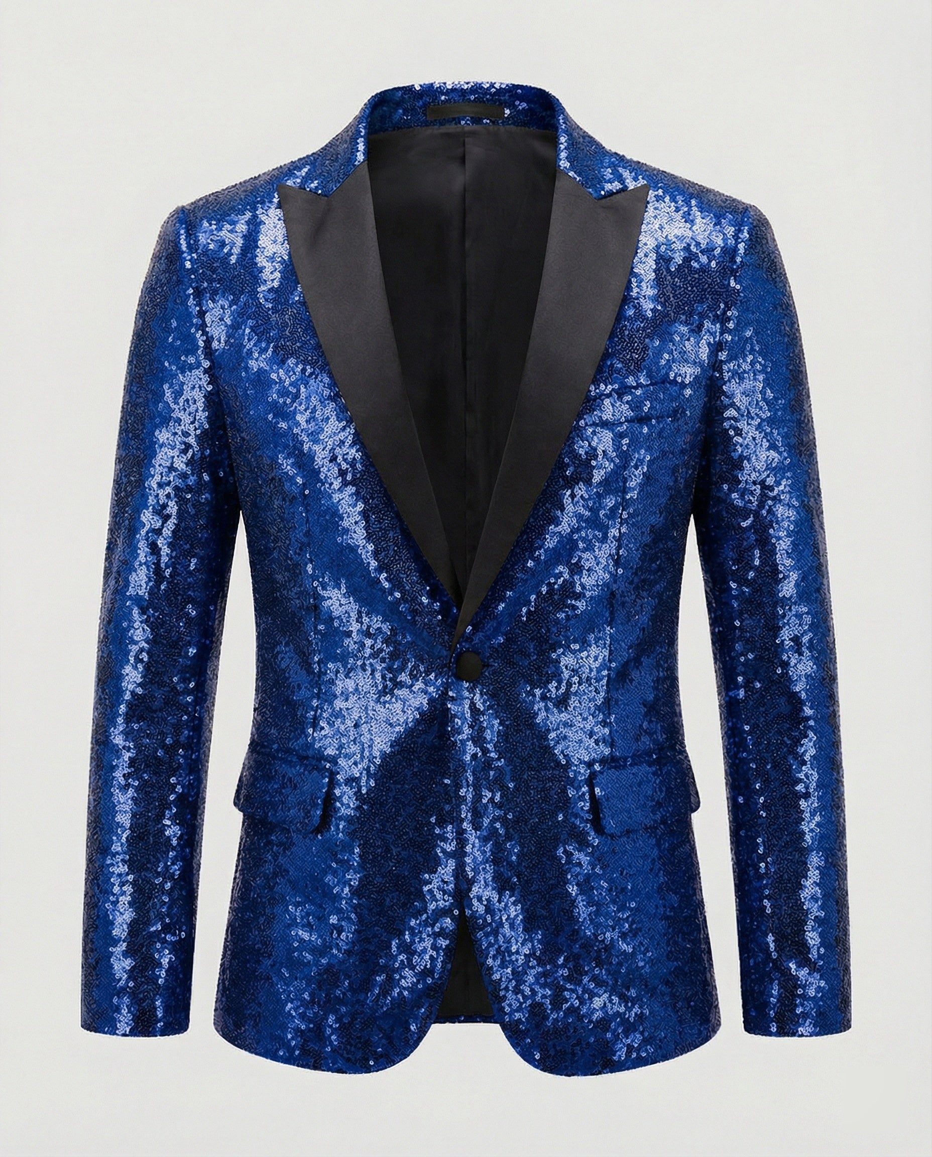 Glänzender Herren Pailletten Blazer