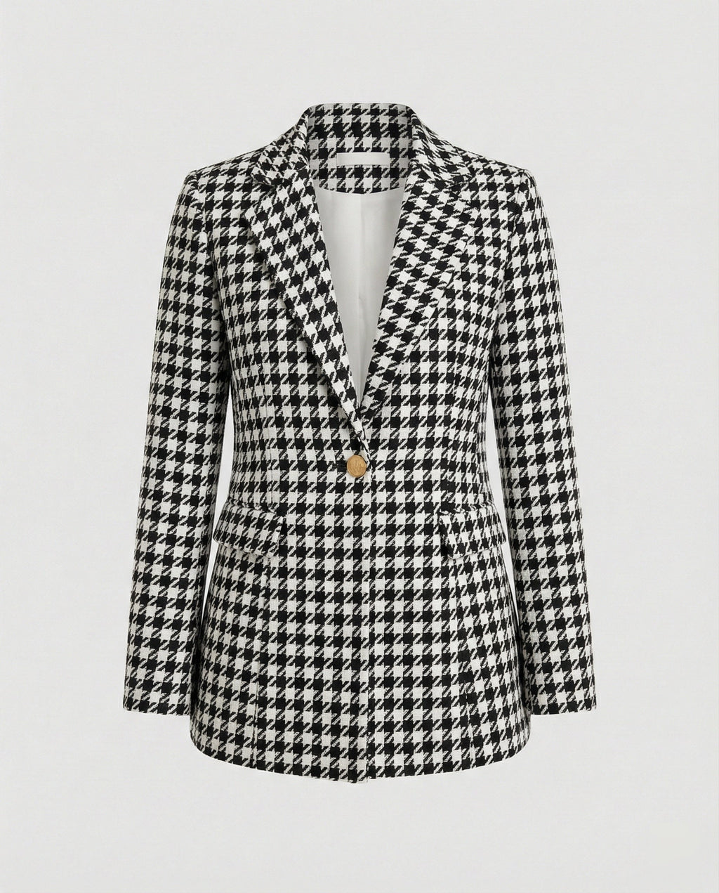 Damen Blazer Hahnentritt tailliert