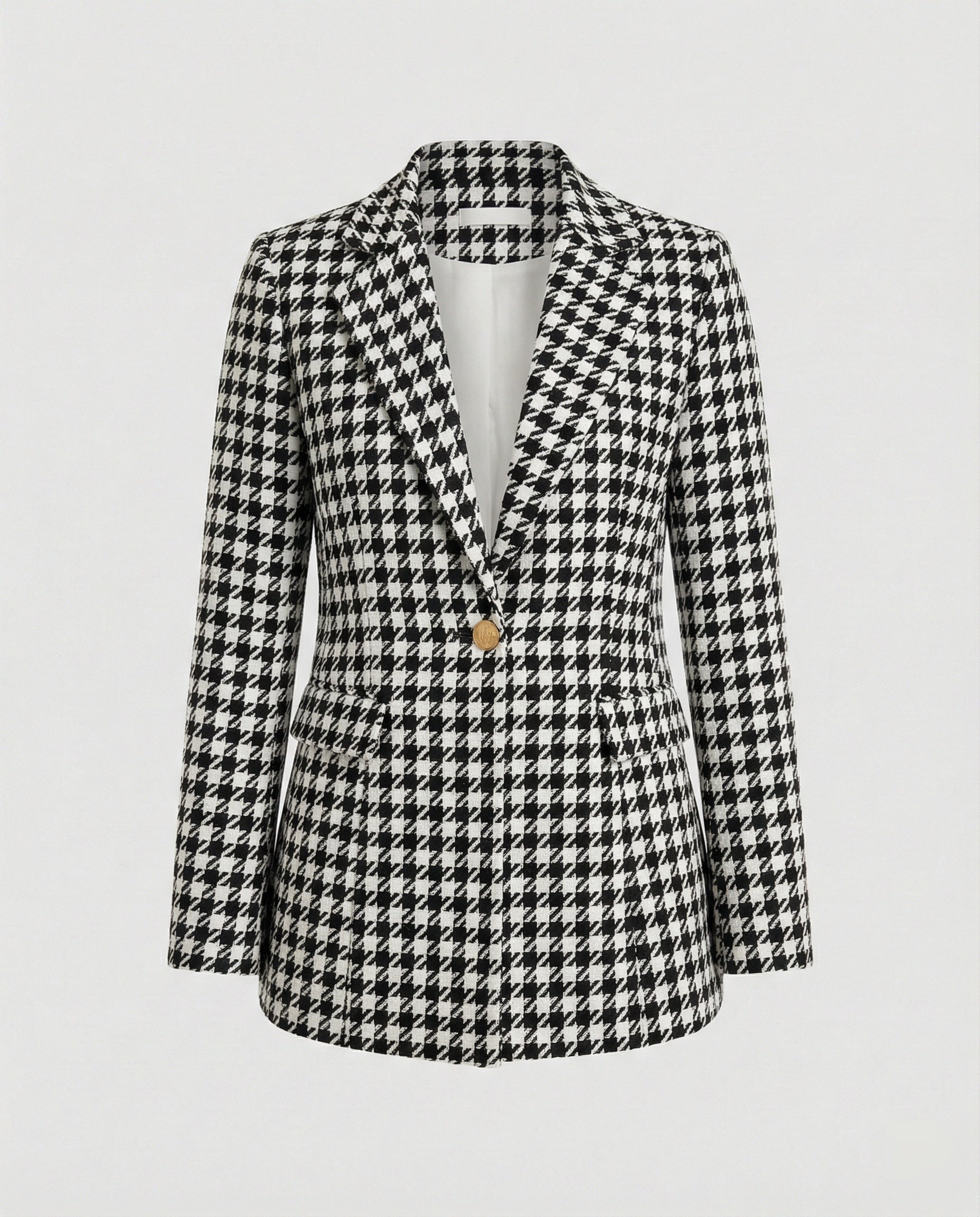 Damen Blazer Hahnentritt tailliert