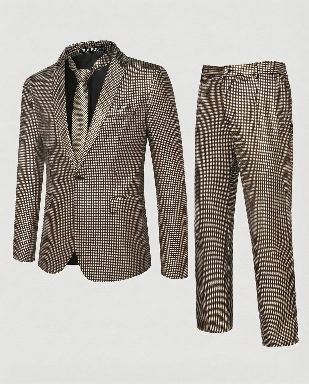 Herren Abendanzug mit Glanzmuster Slim Fit
