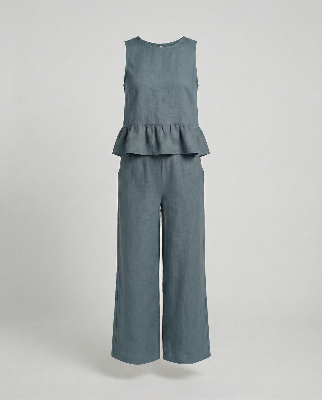 Damen Zweiteiler Set Sommer Palazzohose