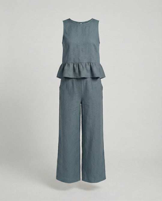 Damen Zweiteiler Set Sommer Palazzohose