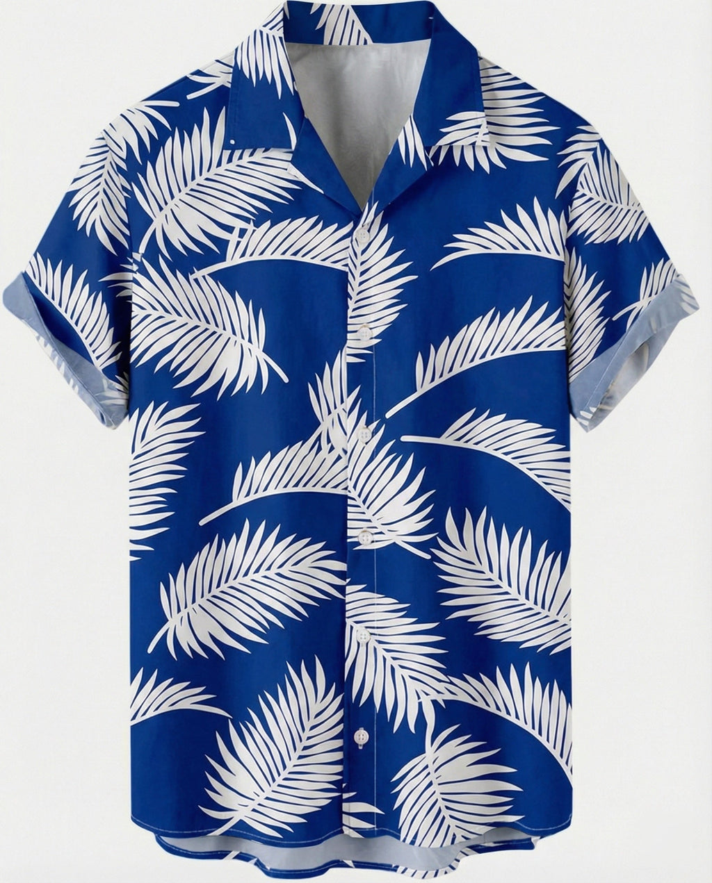 Kurzarm Hawaiihemd Herren Palmenprint