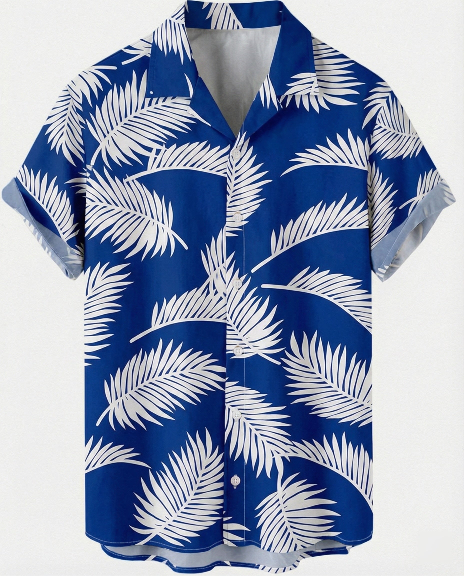 Kurzarm Hawaiihemd Herren Palmenprint