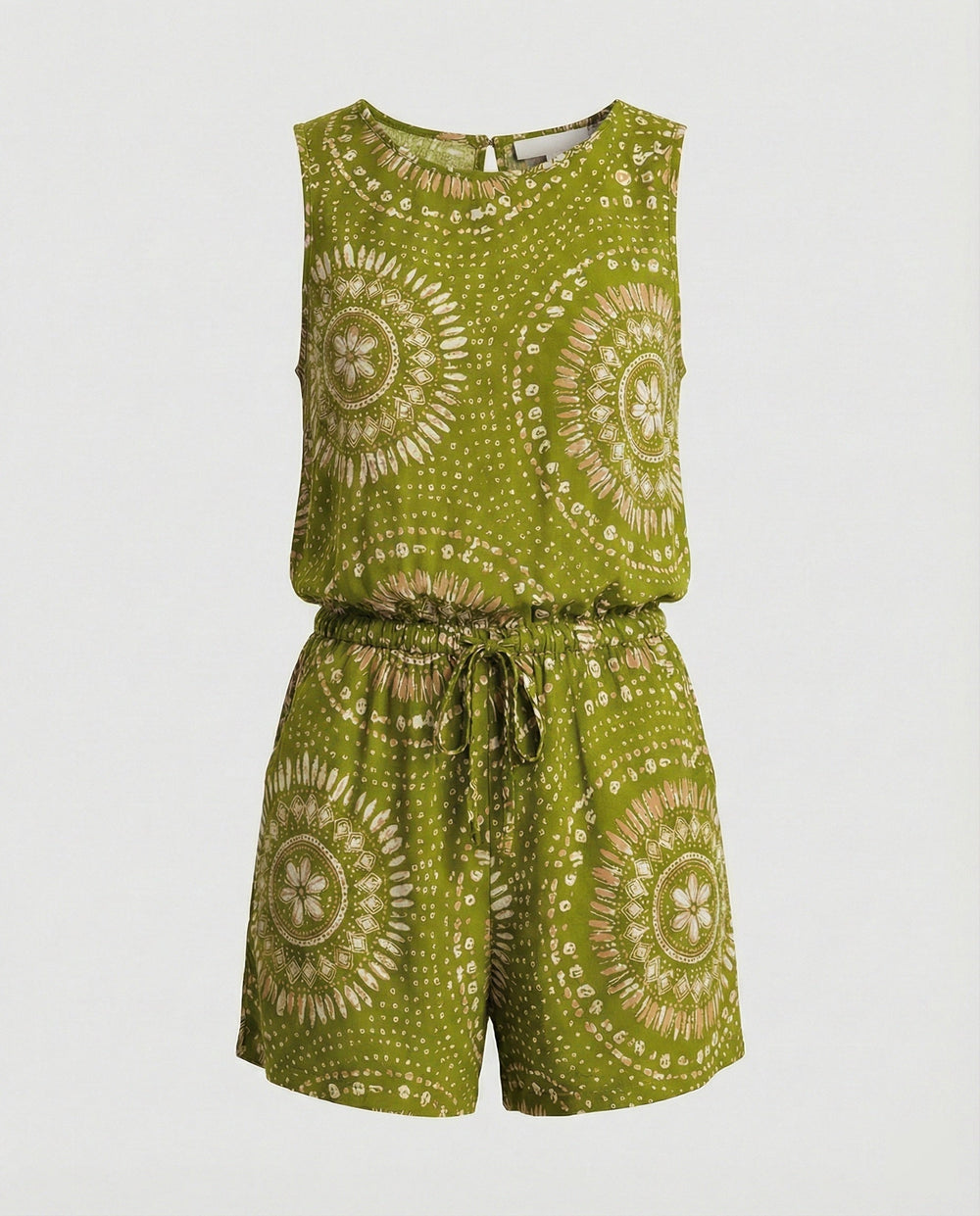 Kurzoverall Mit Ethno Muster Damen