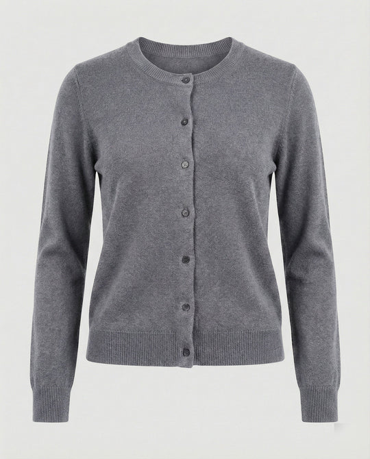 Damen Feinstrick Cardigan mit Knopfleiste und weichem Material
