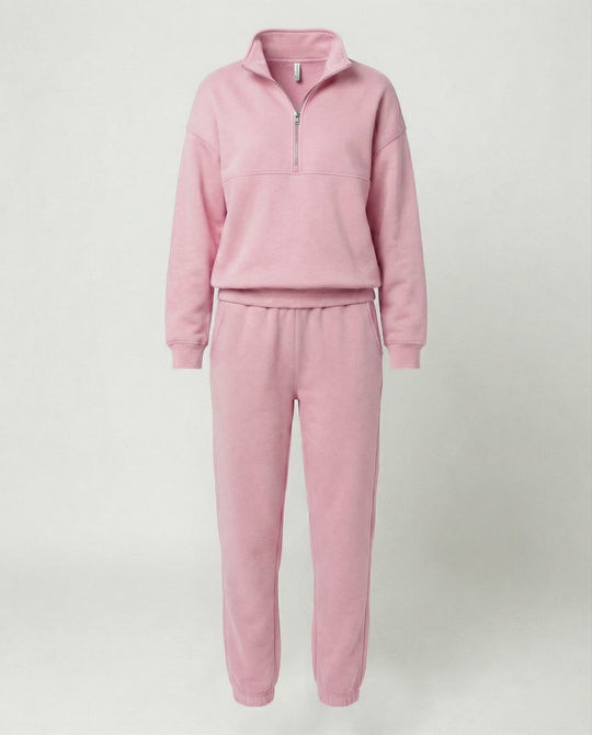 Jogginganzug Damen sportlich mit Zip-Hoodie und Jogginghose