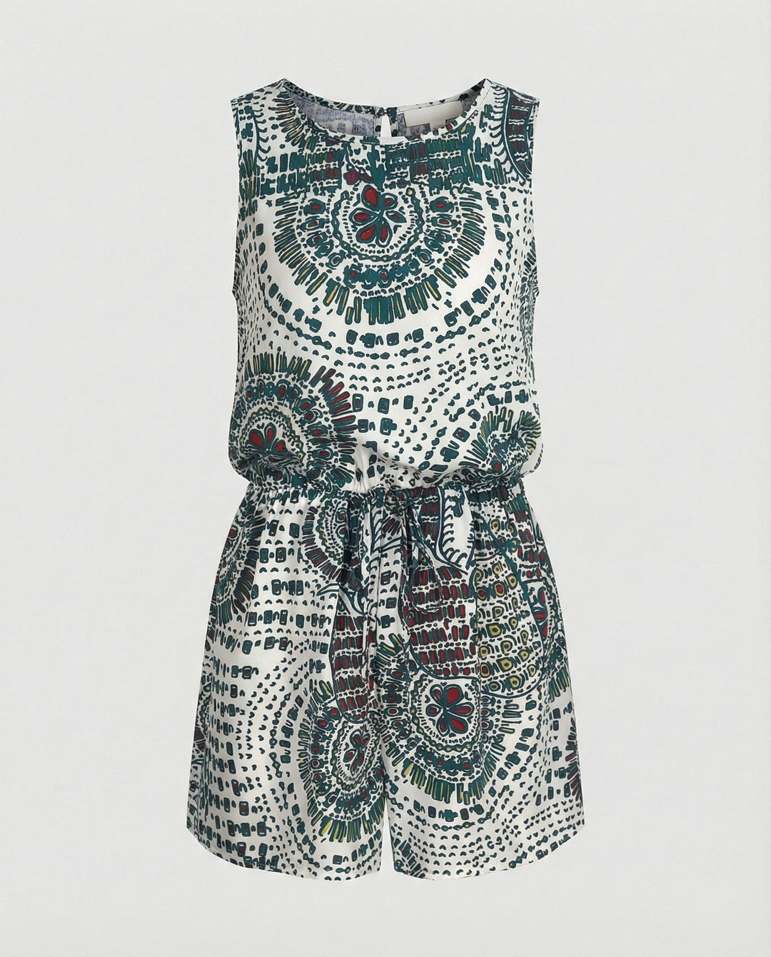 Kurzoverall Mit Ethno Muster Damen