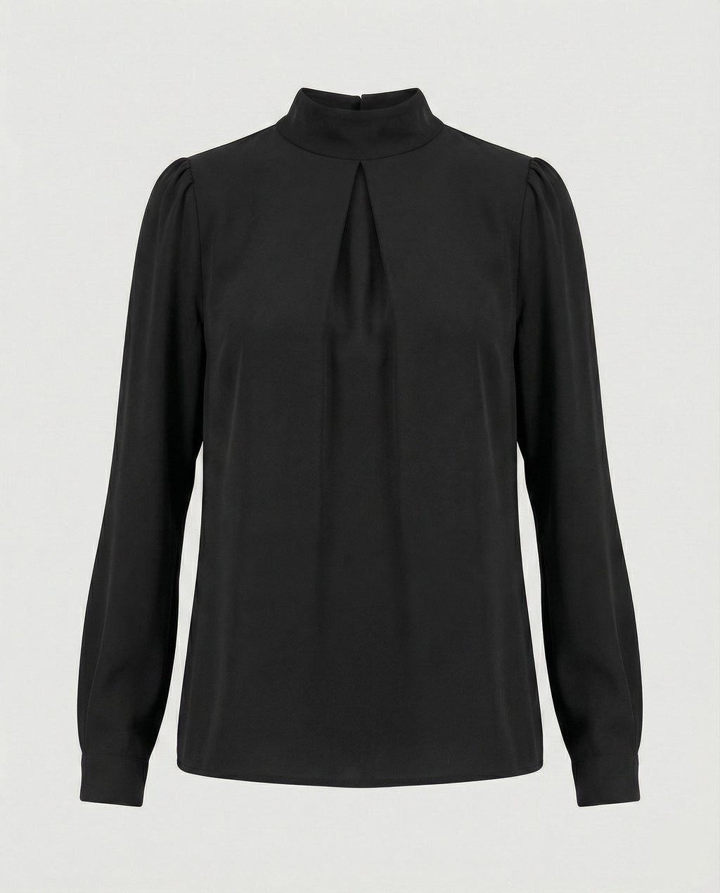 Damen elegante Bluse mit Stehkragen