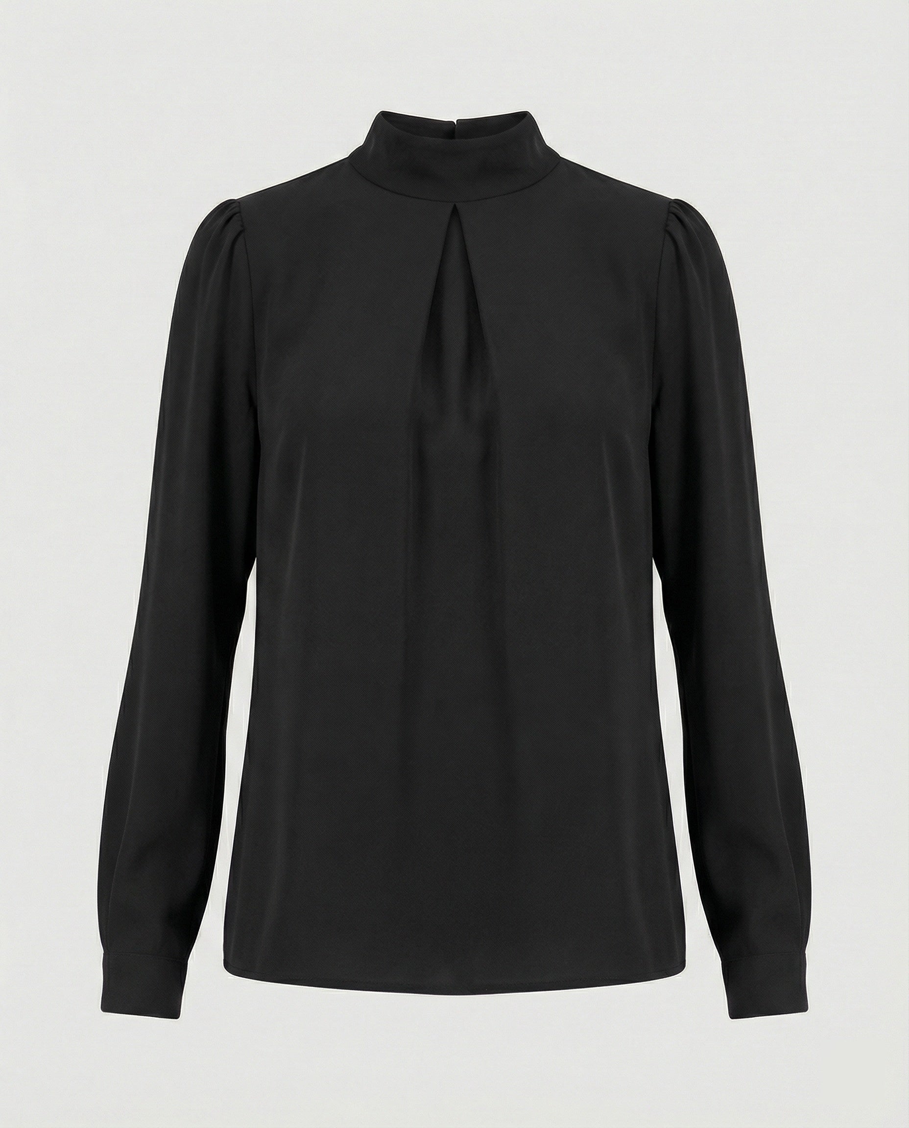 Damen elegante Bluse mit Stehkragen
