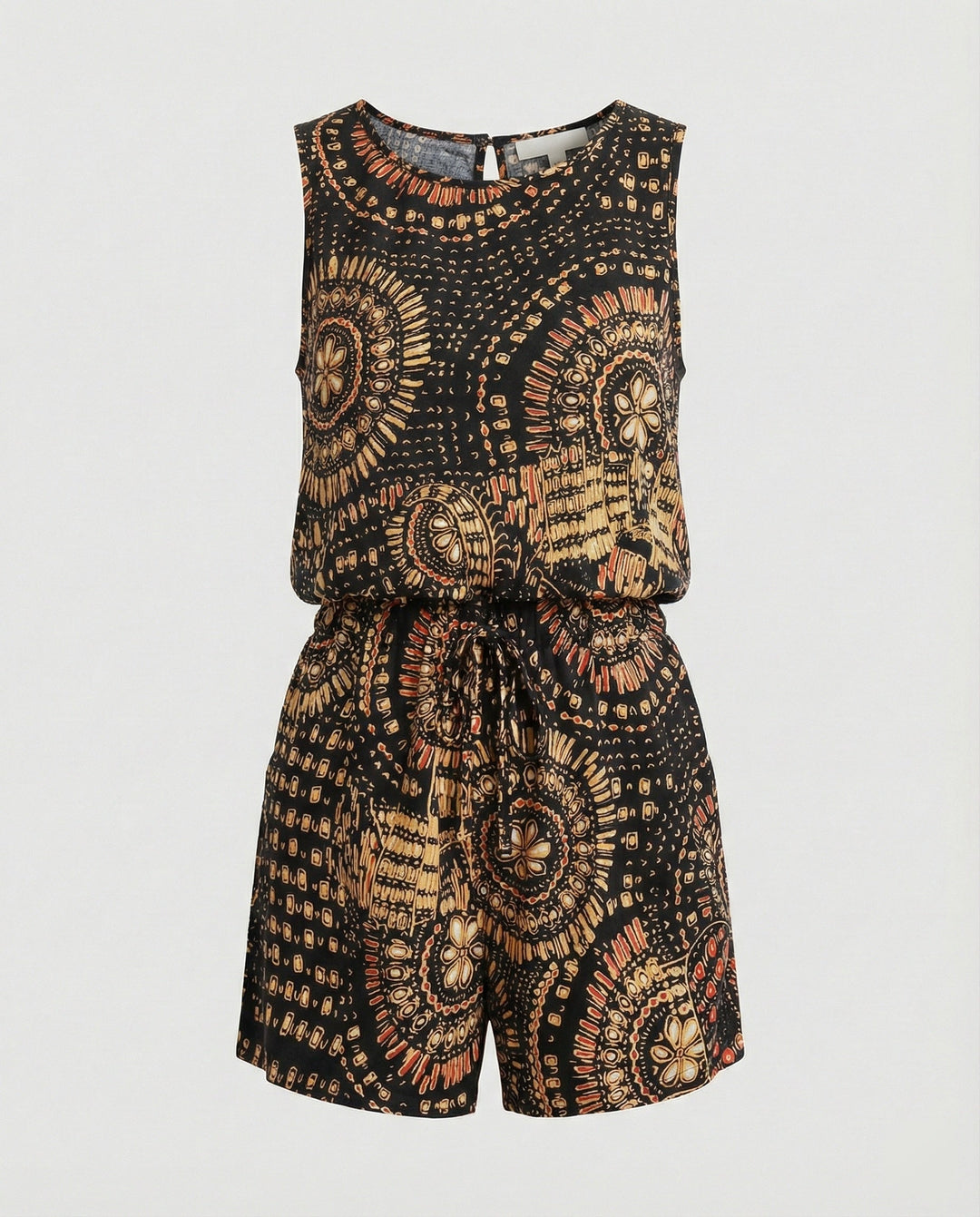 Kurzoverall Mit Ethno Muster Damen