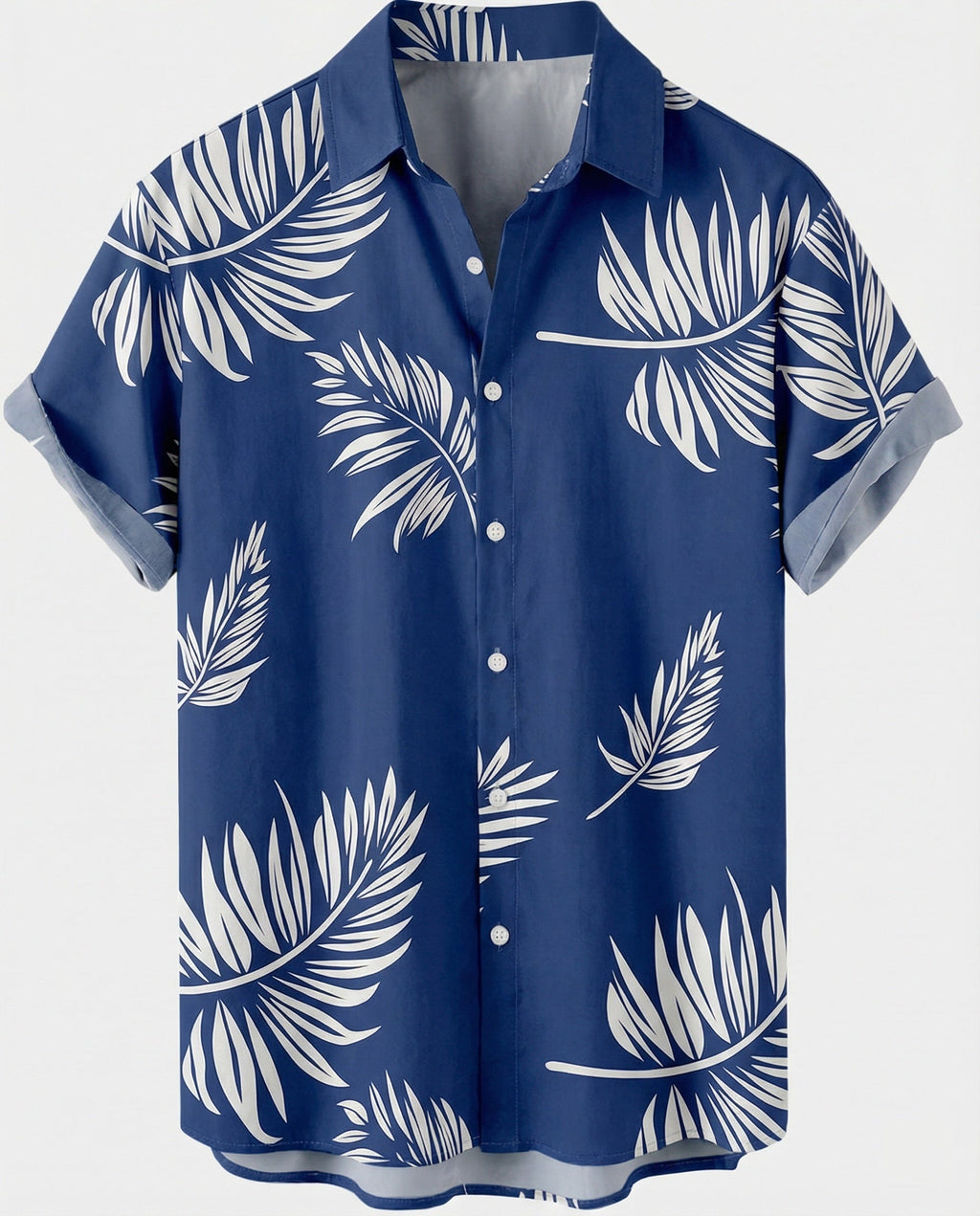 Kurzarm Hawaiihemd Herren Palmenprint