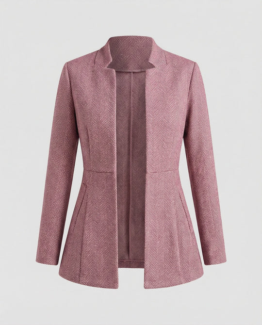 Damen Blazer ärmellos Hahnentritt