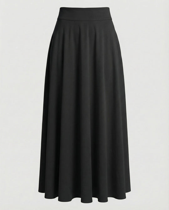 Damen Luftiger Maxi-Rock mit hohem Taillenbund