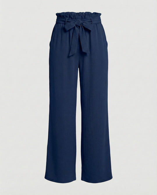Damen Stoffhose Damen High Waist weit