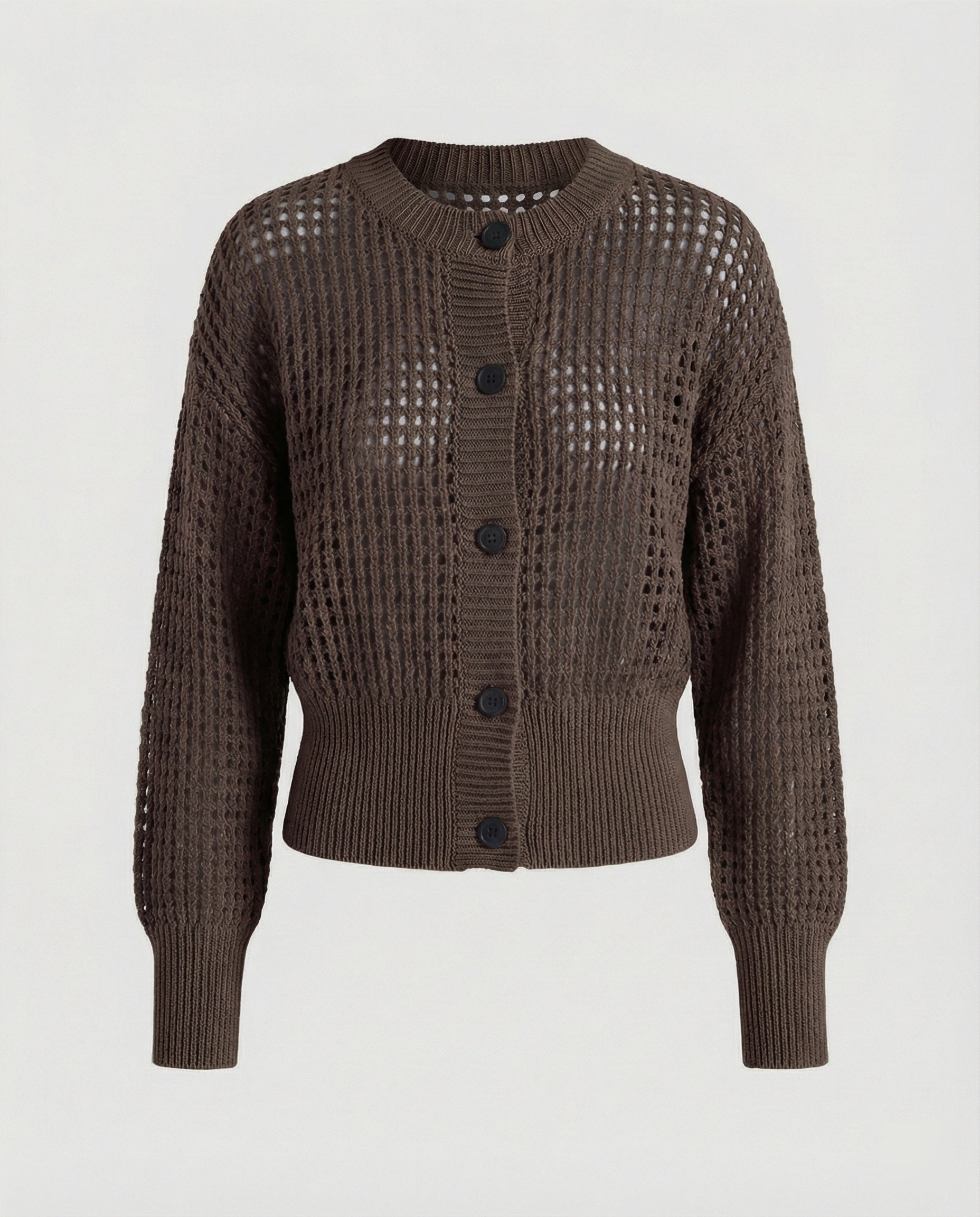 Damen luftiger Strickcardigan