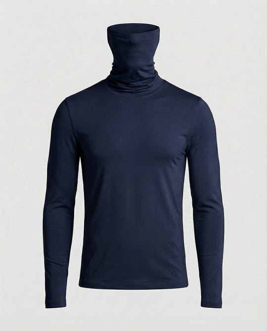 Herren Funktionsshirt mit hohem Kragen und innovativem Feuchtigkeitsmanagement