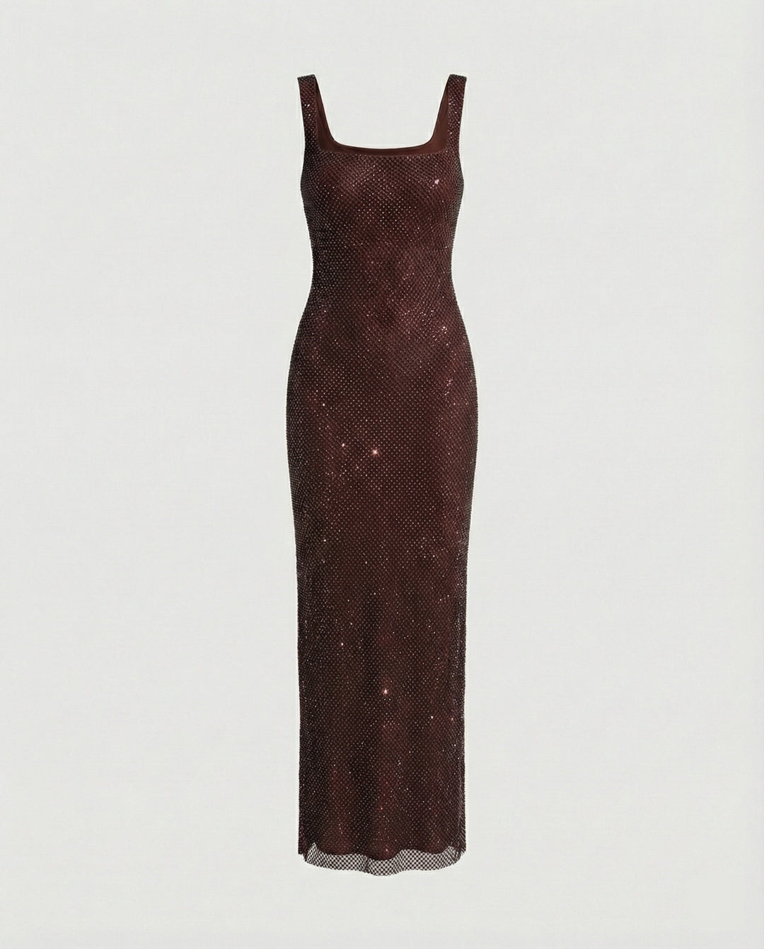 Damen funkelndes Abendkleid aus Netzstoff