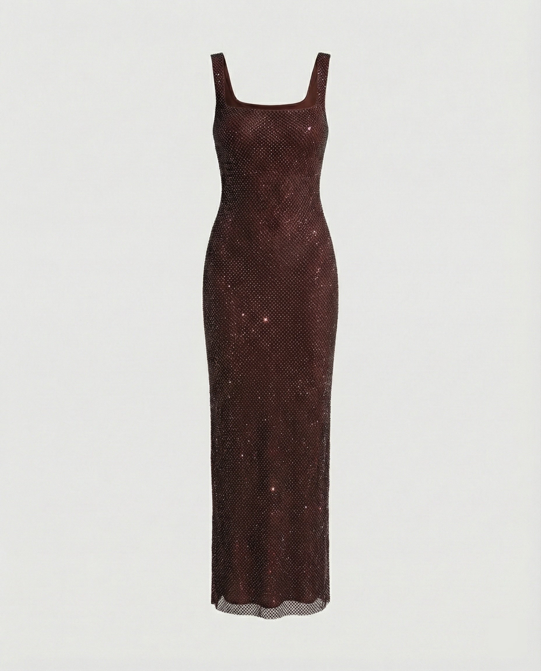 Damen funkelndes Abendkleid aus Netzstoff