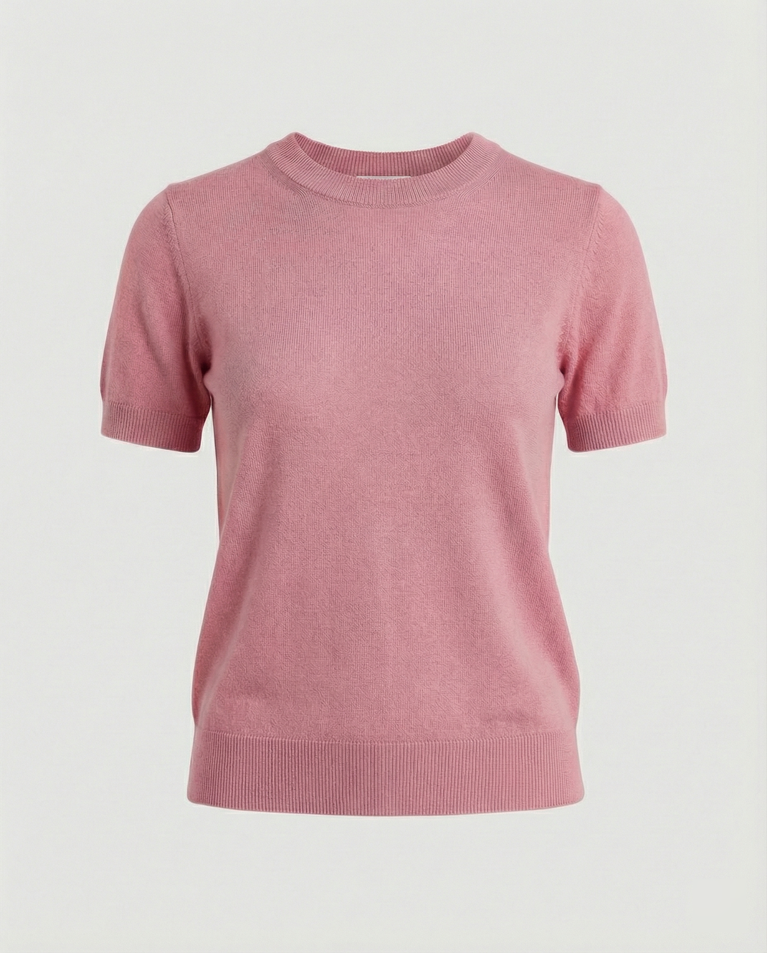 Damen Feinstrickpullover mit Kurzarmiger Silhouette und Weich Fließendem Material