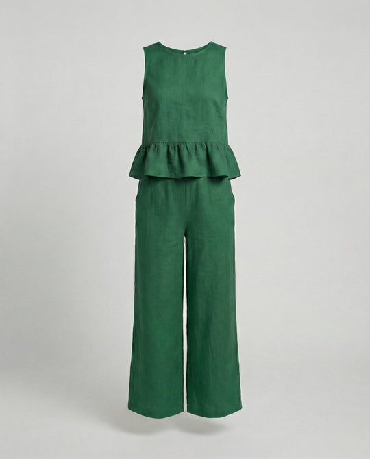 Damen Zweiteiler Set Sommer Palazzohose