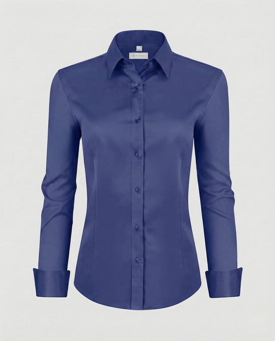 Damen Hemdbluse Stretch tailliert