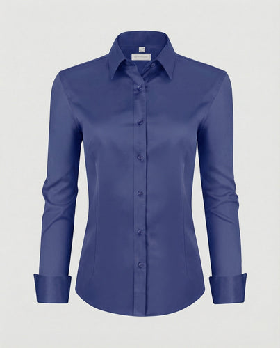 Damen Hemdbluse Stretch tailliert