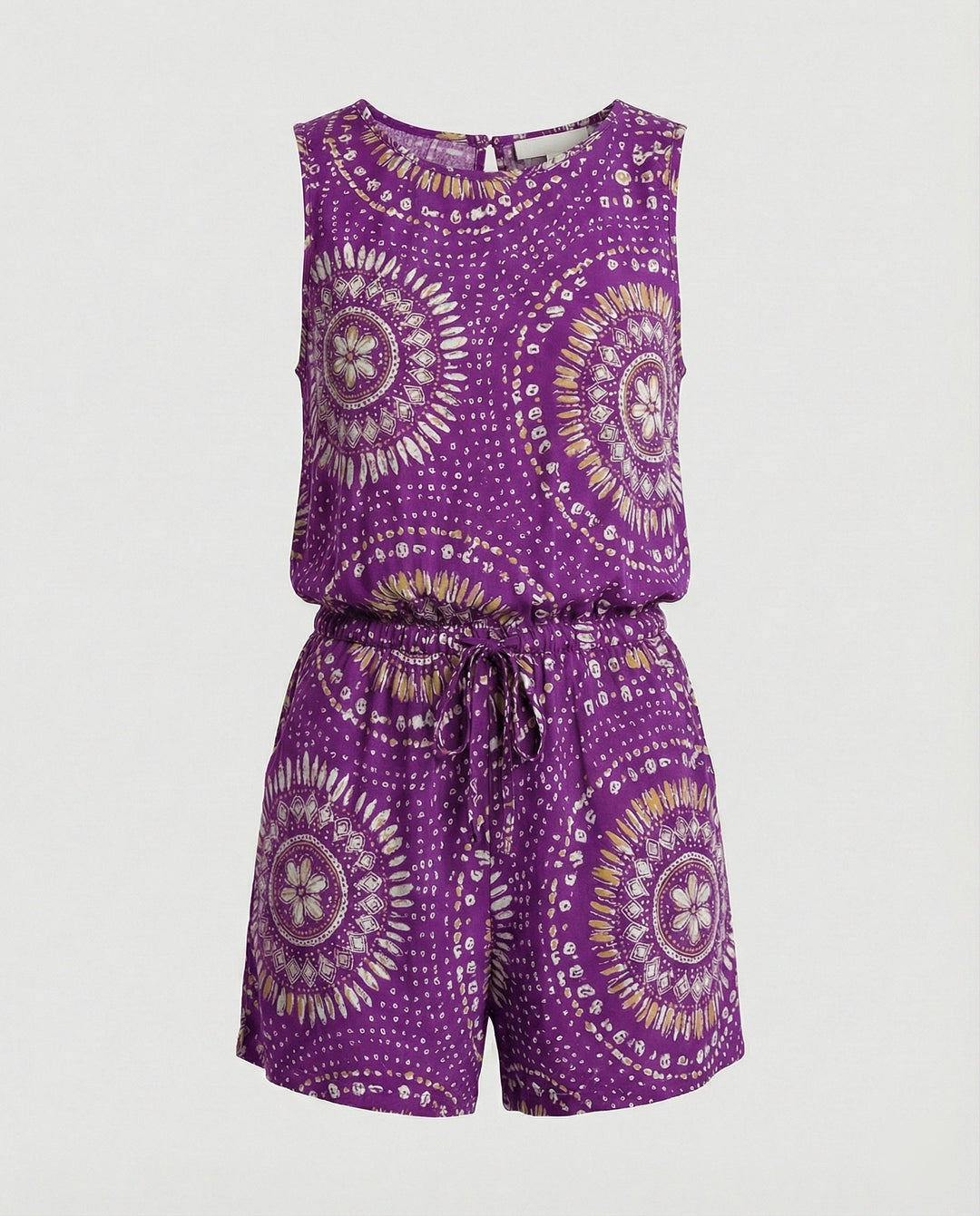Kurzoverall Mit Ethno Muster Damen