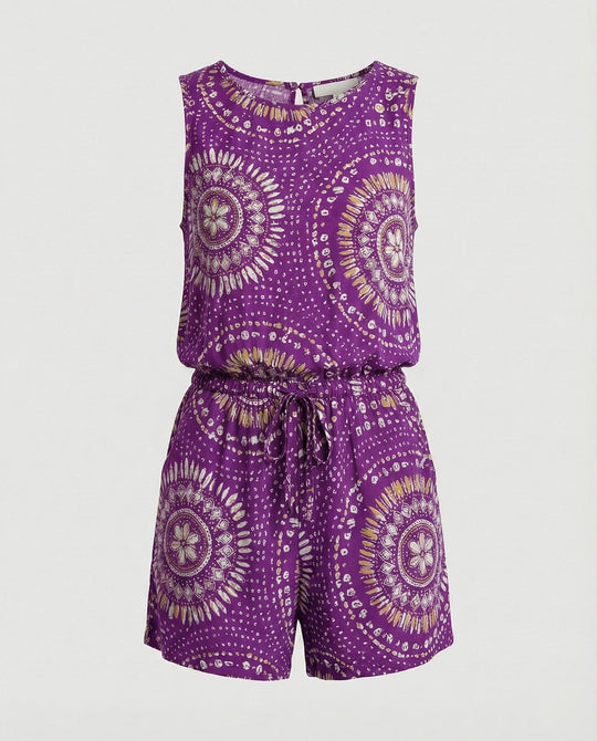 Kurzoverall Mit Ethno Muster Damen