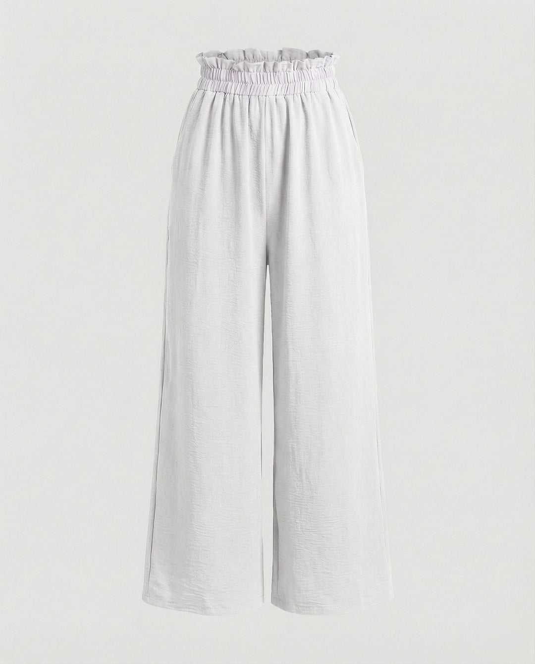 Damen Culotte-Hosen mit weitem Bein und elastischem Bund
