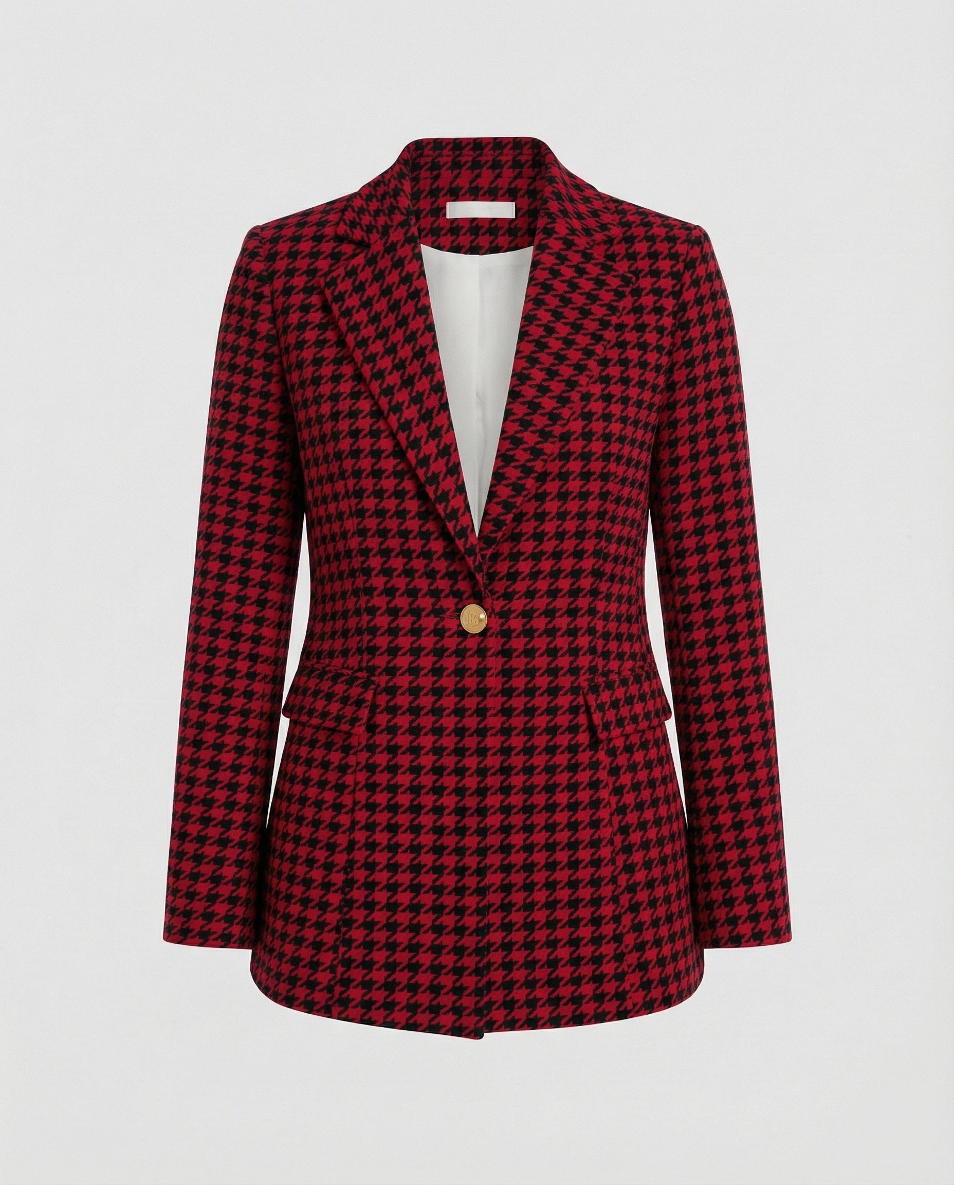 Damen Blazer Hahnentritt tailliert