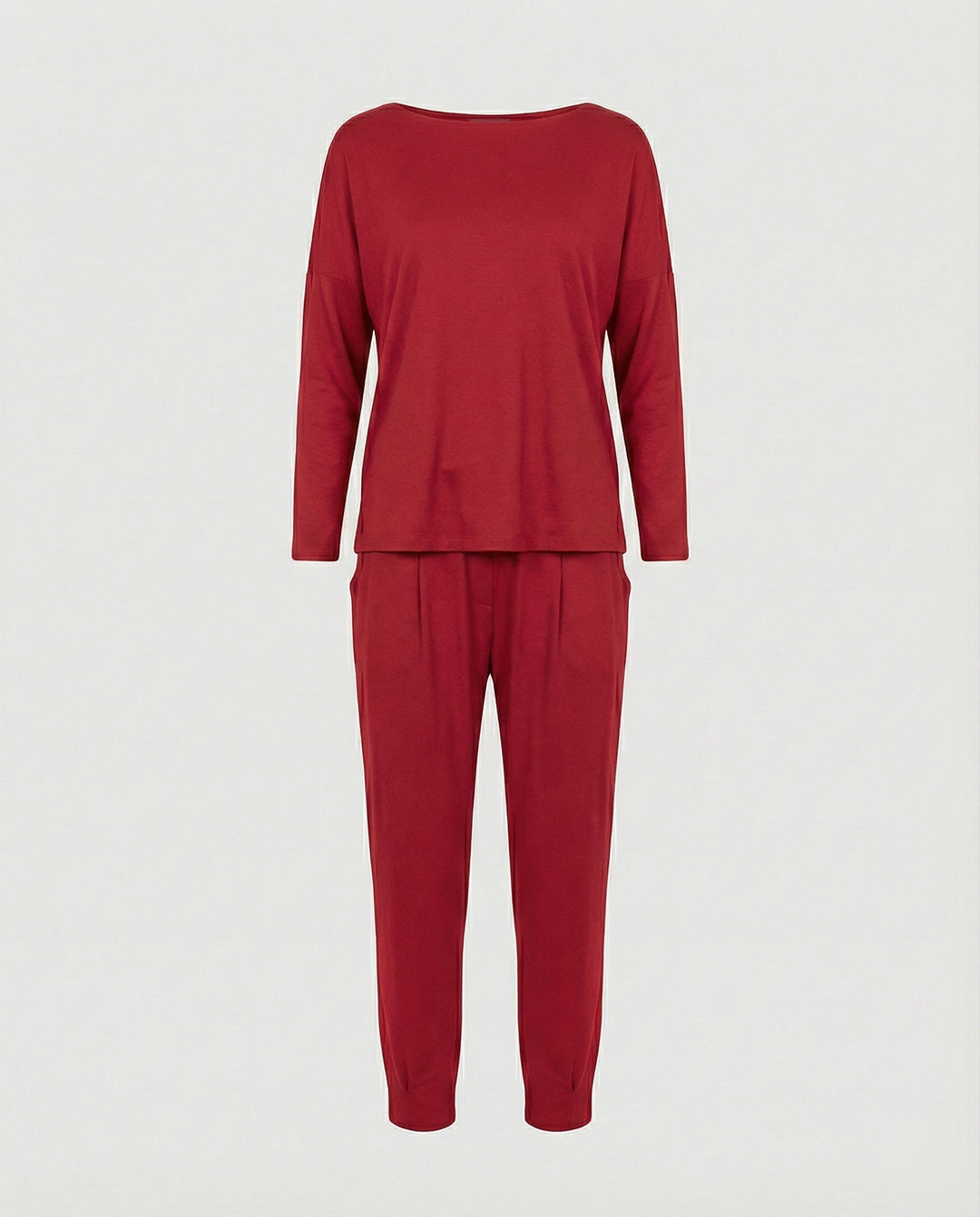 Jogginganzug Damen Lounge-Set mit weiten Ärmeln und Taschen