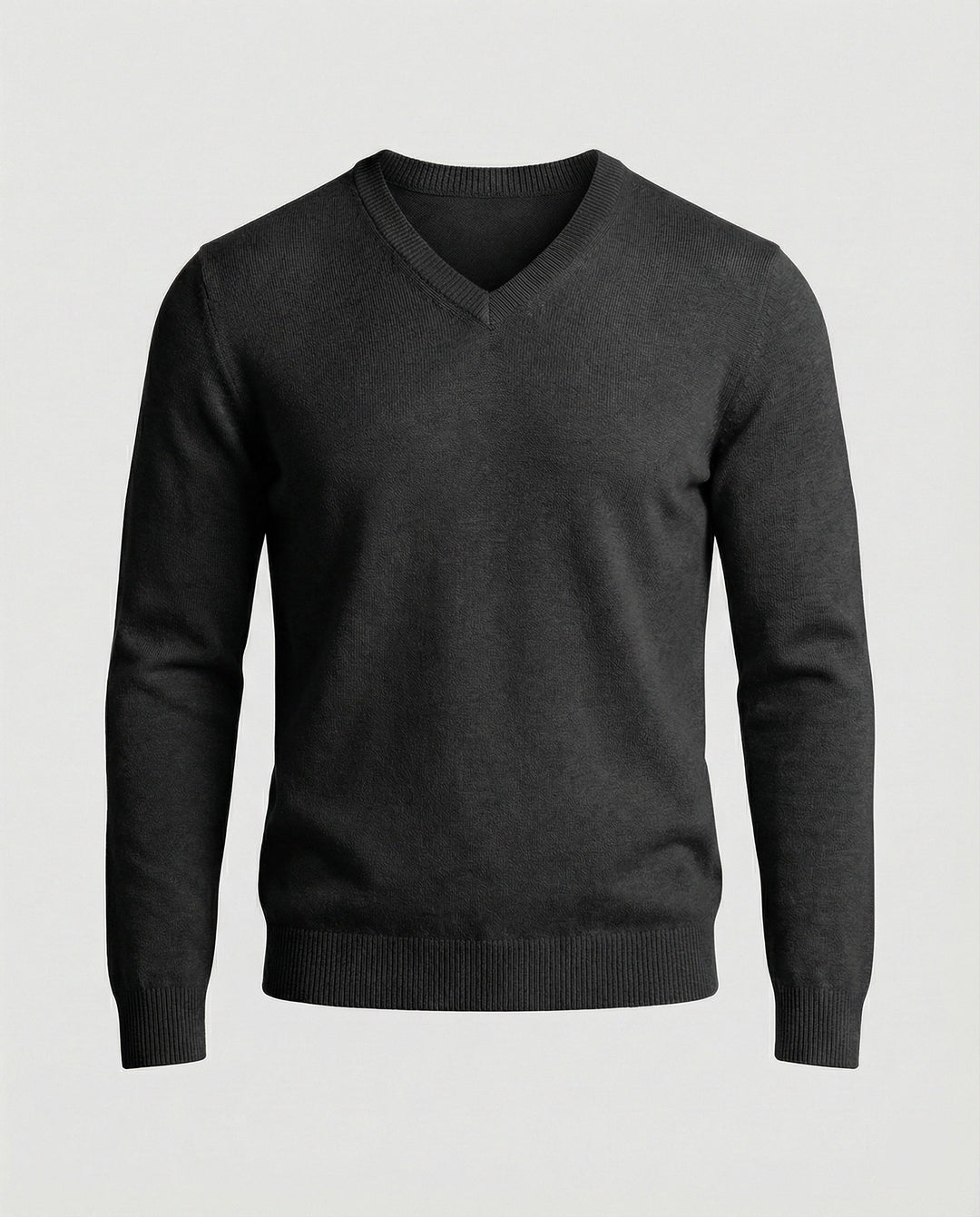 Herren V-Ausschnitt Feinstrickpullover