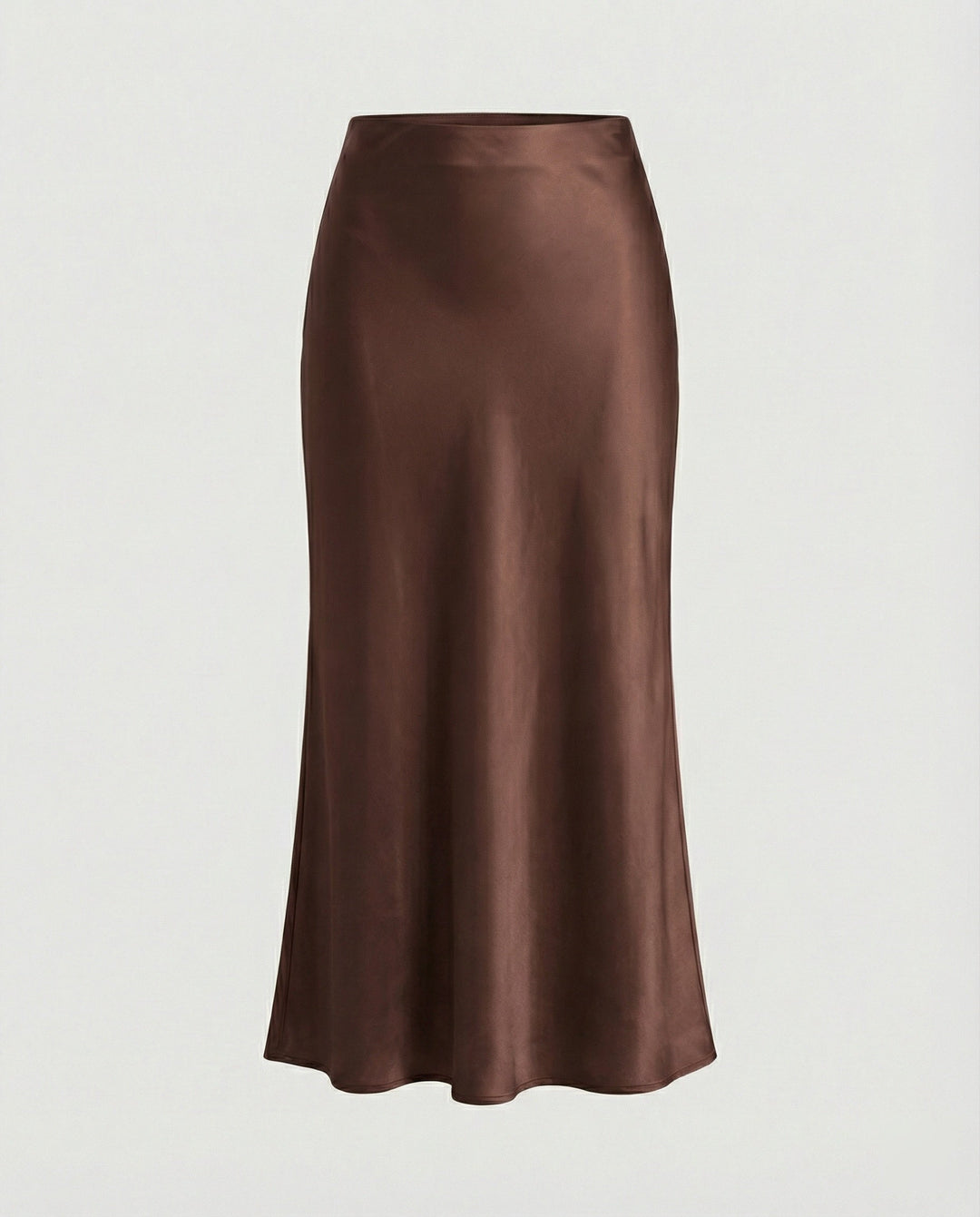 Damen Longskirt aus glattem Satin von