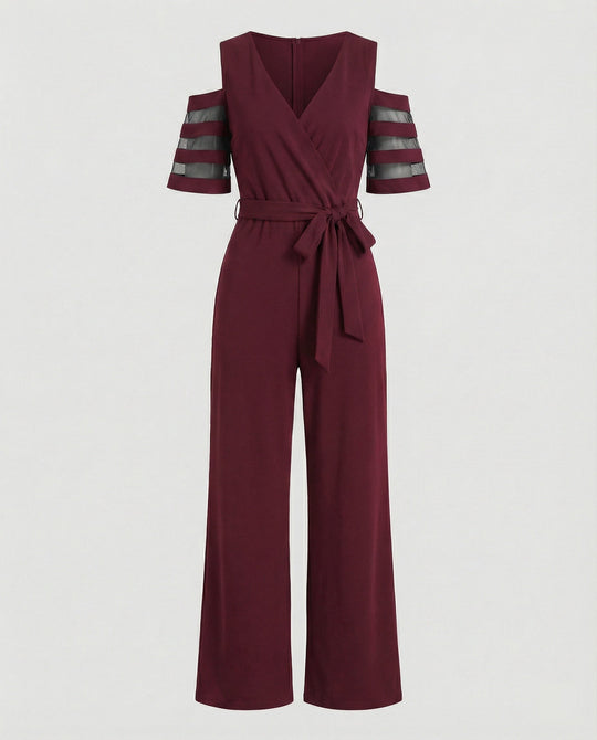 Damen Jumpsuit schulterfrei elegant
