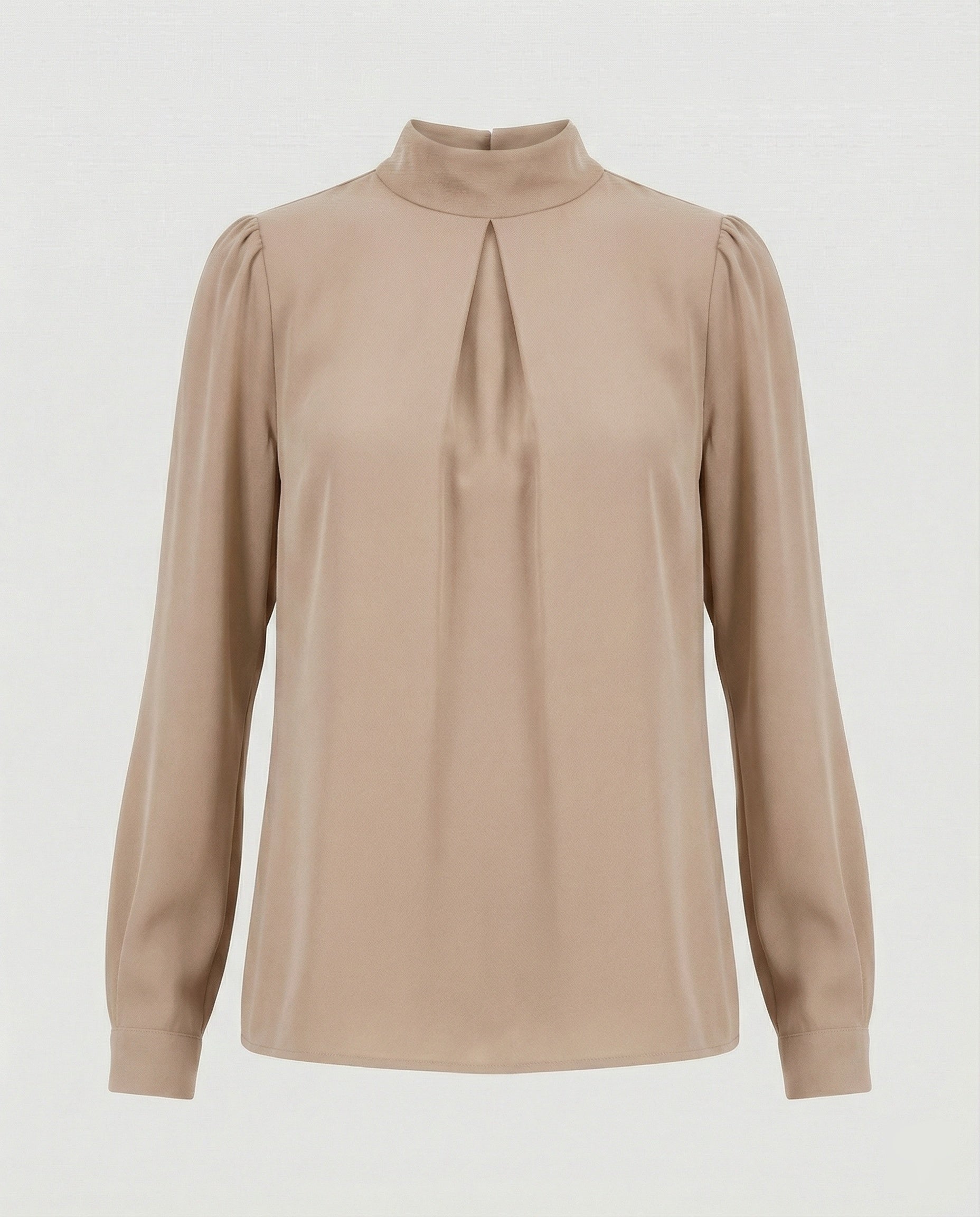 Damen elegante Bluse mit Stehkragen