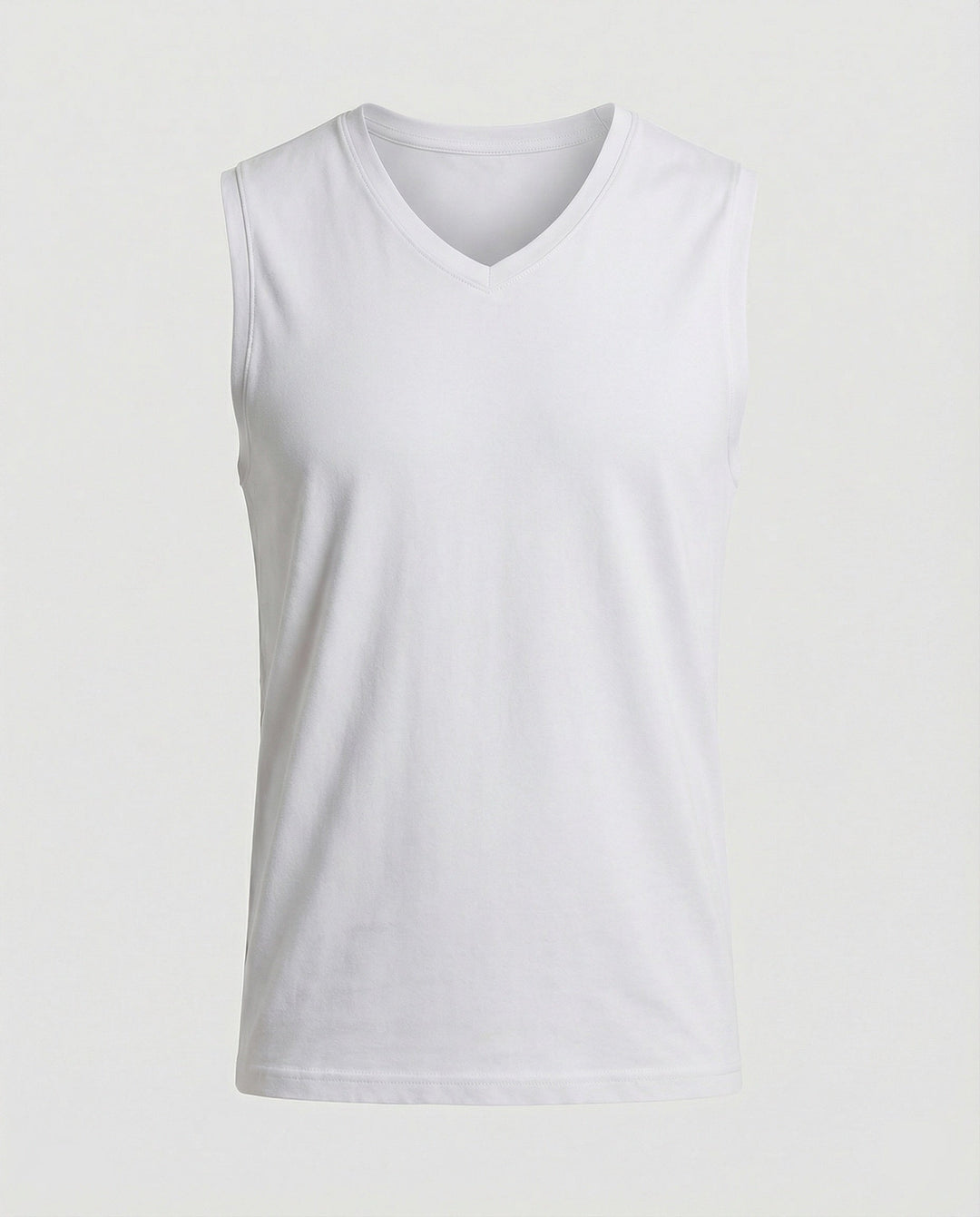 Herren ärmelloses V-Ausschnitt-Tanktop aus atmungsaktivem Stretchmaterial