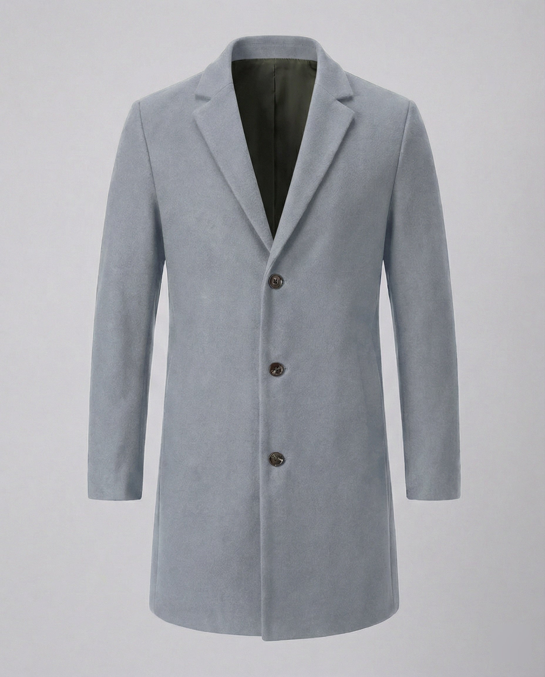 Herren eleganter Longblazer mit modernem Schnitt und doppelter Knopfreihe