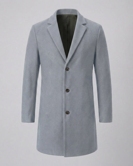 Herren eleganter Longblazer mit modernem Schnitt und doppelter Knopfreihe