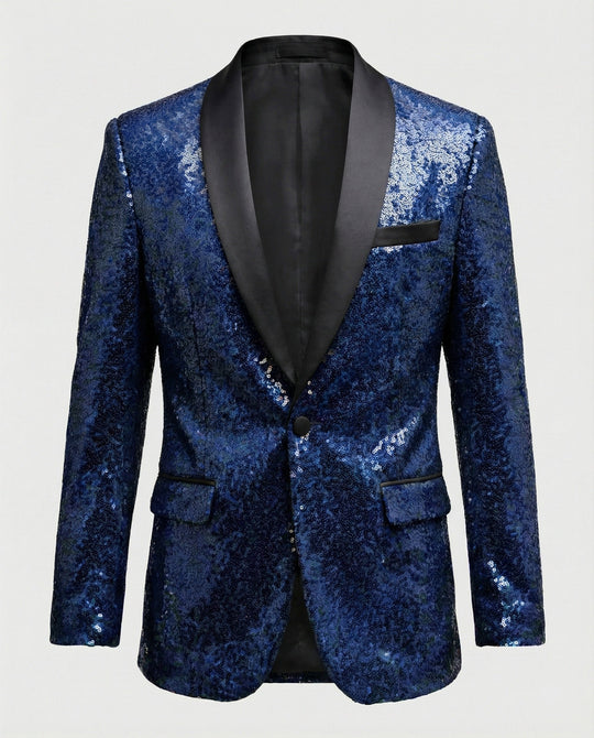 Glamouröser Pailletten Blazer Herren