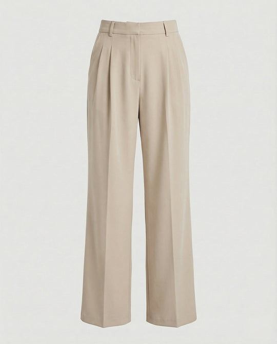 Damen Hochtaillierte Weite Hose